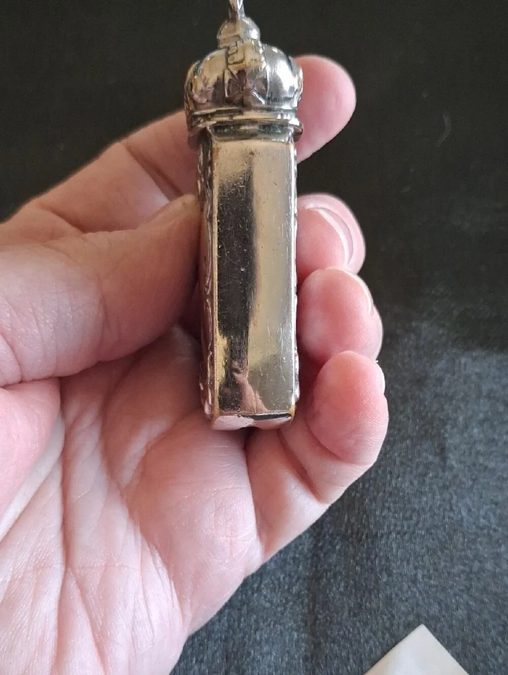Ornate Victorian Edwardian Silverplate Corination Vesta Case